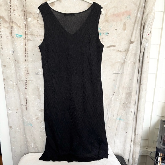 Ralph Lauren Metallic Sheer Knit Slip Dress - Picture 4 of 4